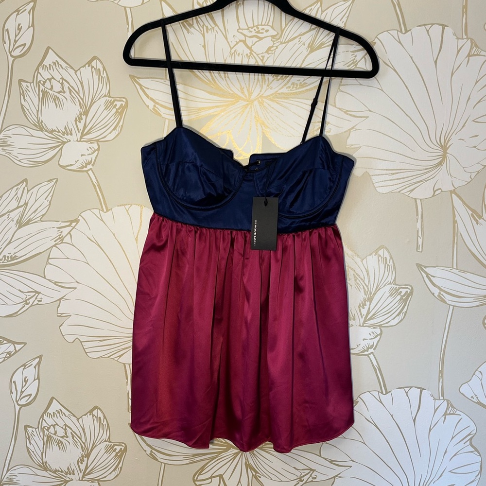 Blaque Label Corset Bustier Top - 100% Silk - NWT - Y2K - Size Medium